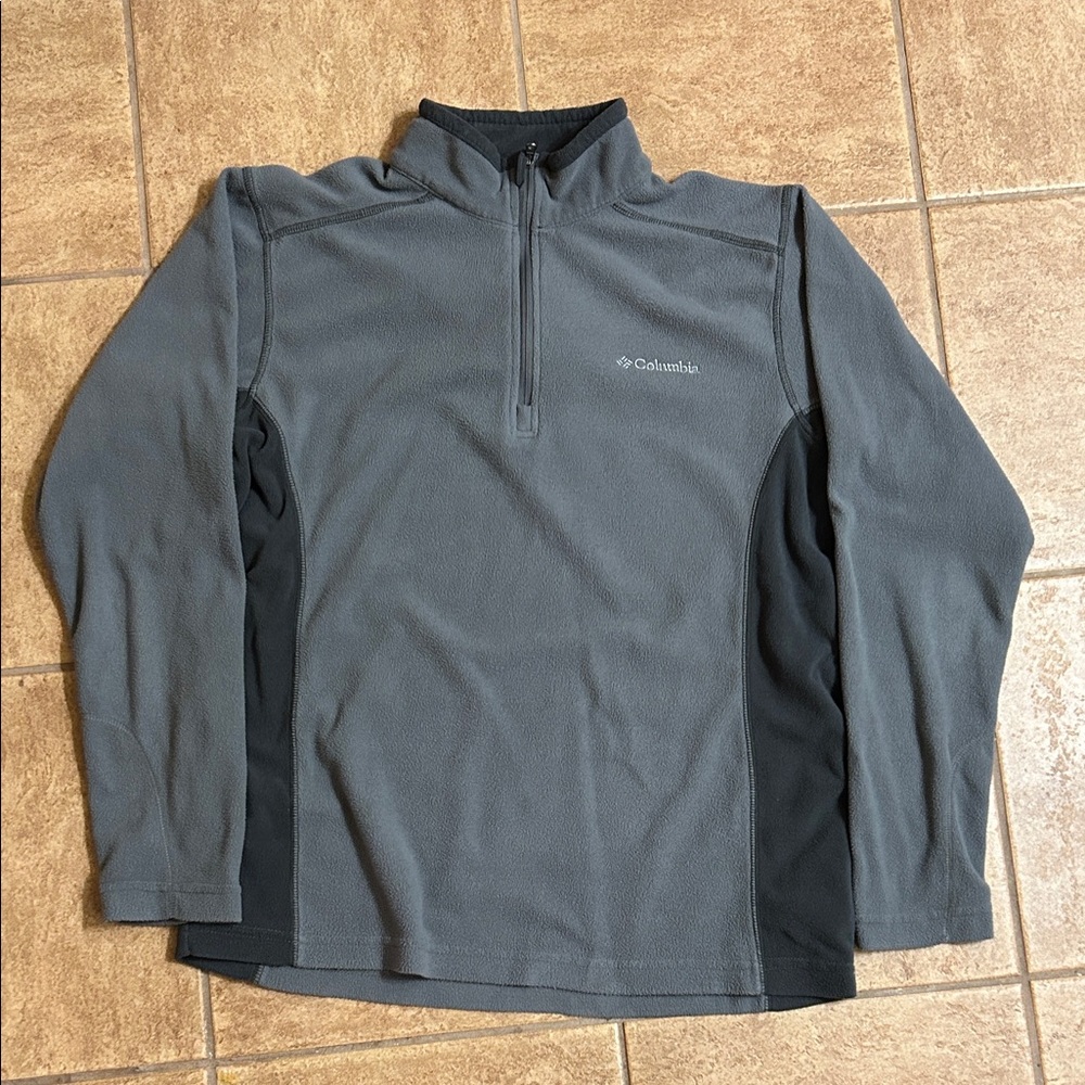 Columbia Men's Two-Tone Gray Fleece Pullover
